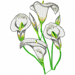 Flowers Embroidery Design 4